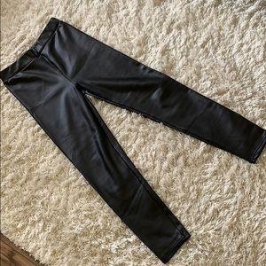 Faux leather leggings